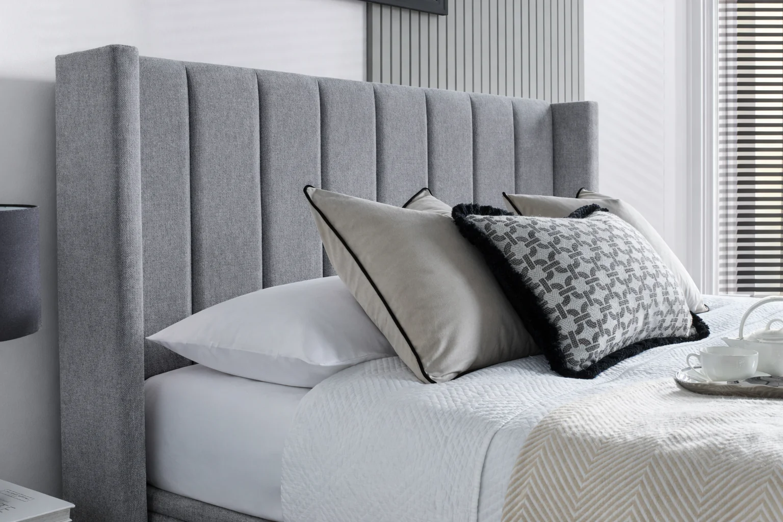 Atom II Ottoman Storage TV Bed in Luxury Grey - Image 5