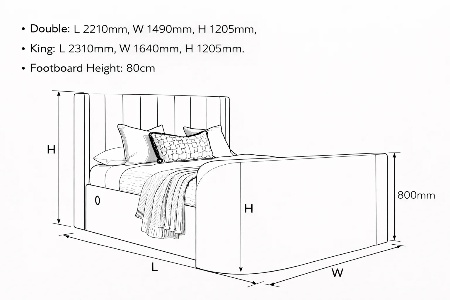 Atom II Ottoman Storage TV Bed in Luxury Grey - Image 7