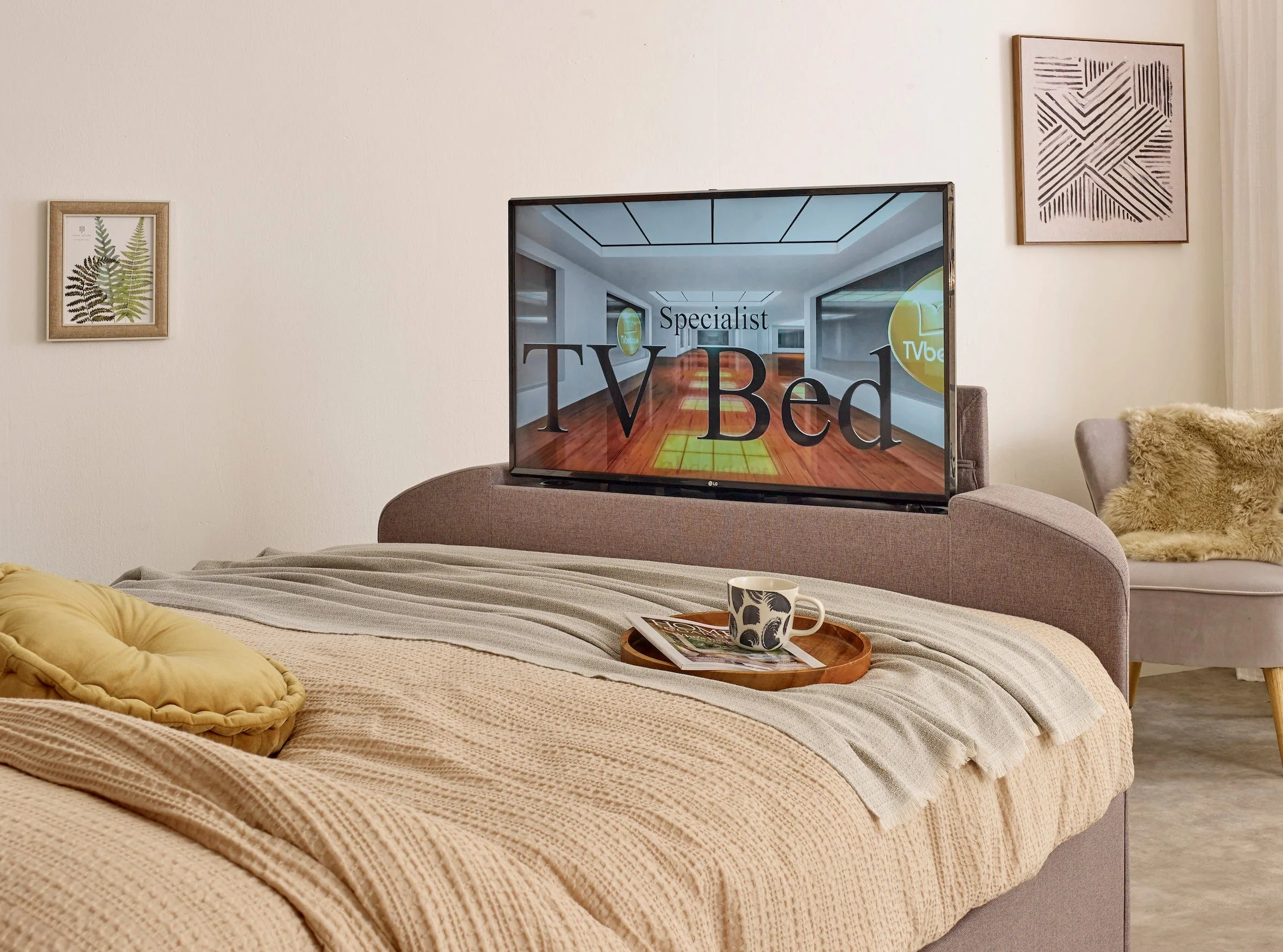 Capella Ottoman TV Bed  in Steel Grey - Image 3
