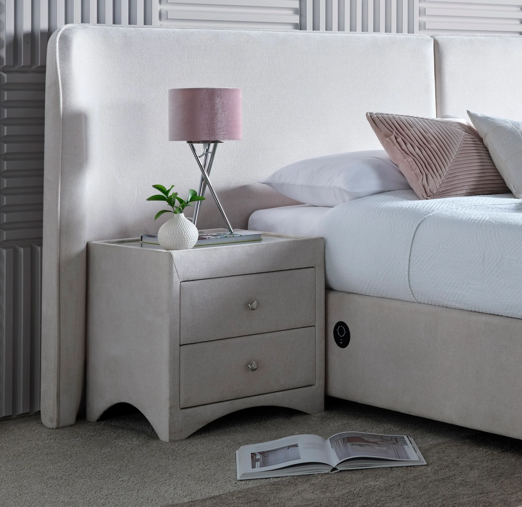Condor Ottoman TV Bed in Luxury Cream - Image 3