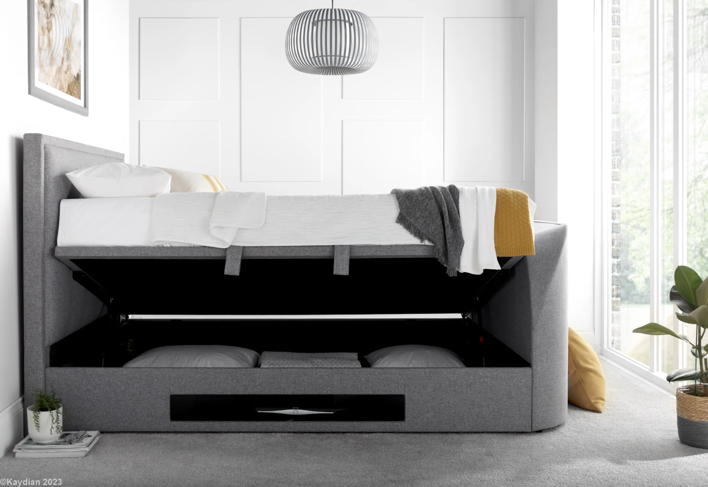 Falmer TV Bed Grey - Image 3