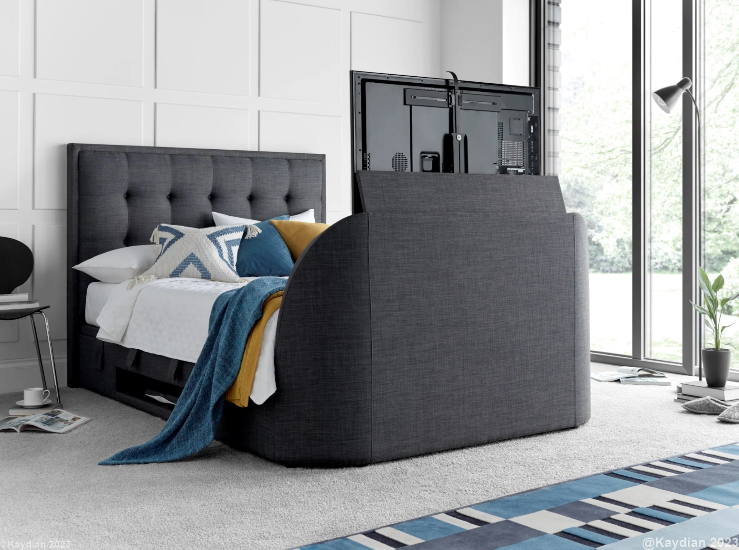 Falmer TV Bed Grey - Image 5