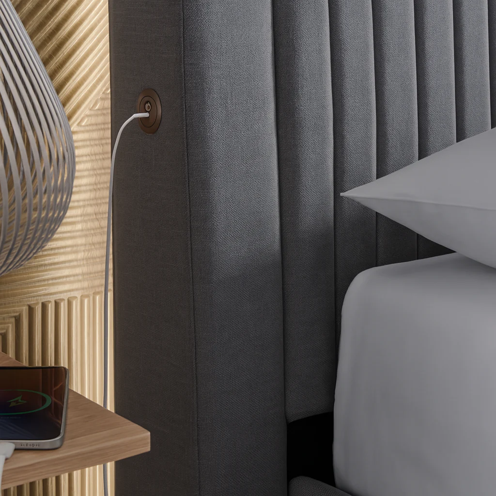 Immerse True Sound 5.1 Ottoman TV Bed in Carbon Grey - Image 5