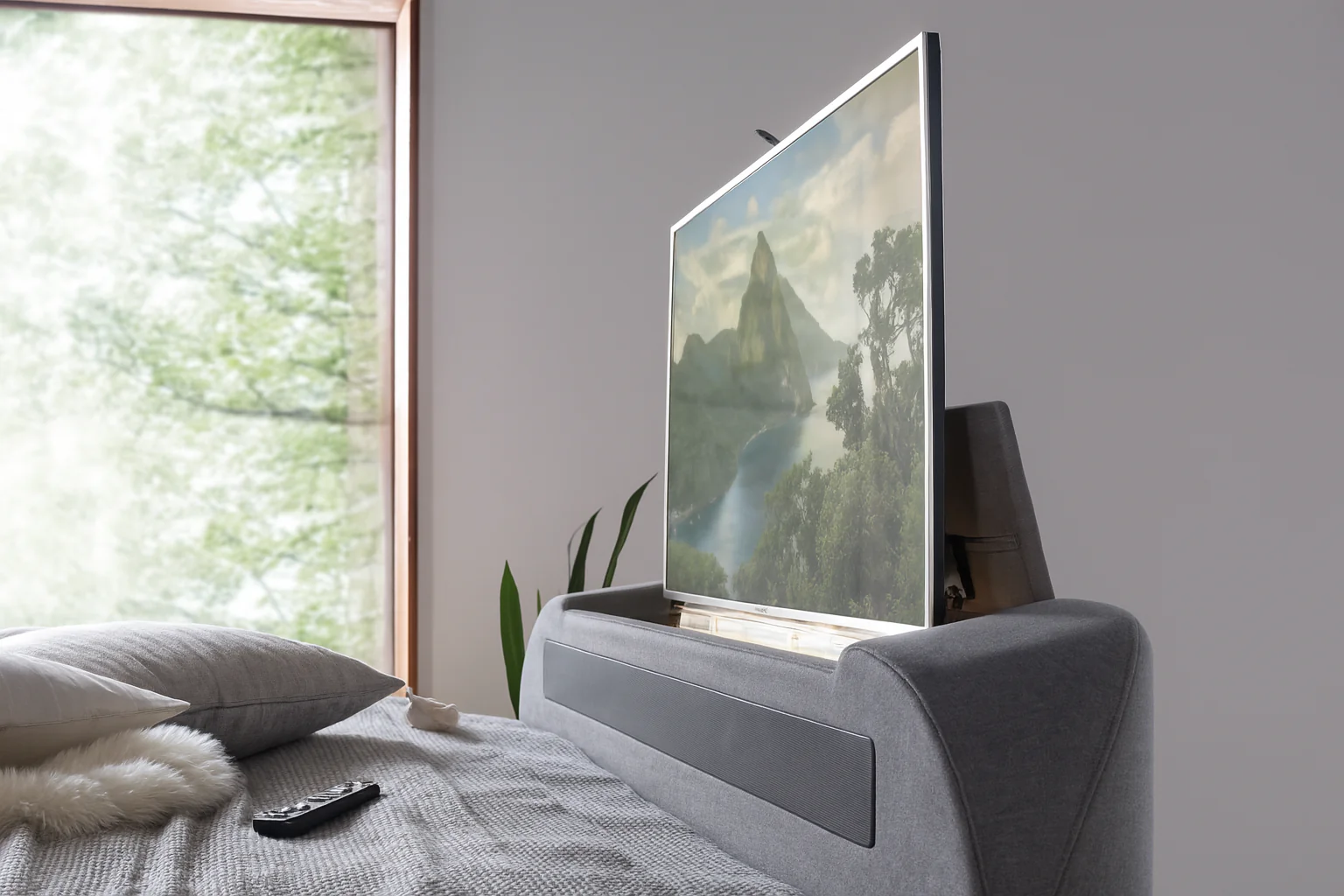 Immerse True Sound 5.1 Ottoman TV Bed in Carbon Grey - Image 7