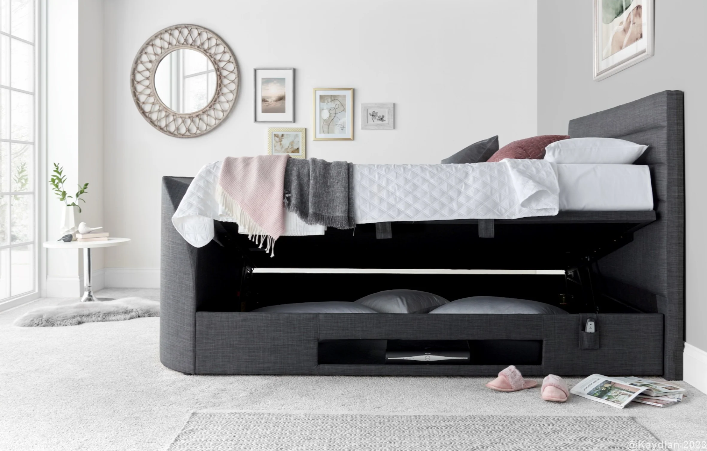 Appleton TV Bed Grey - Image 7