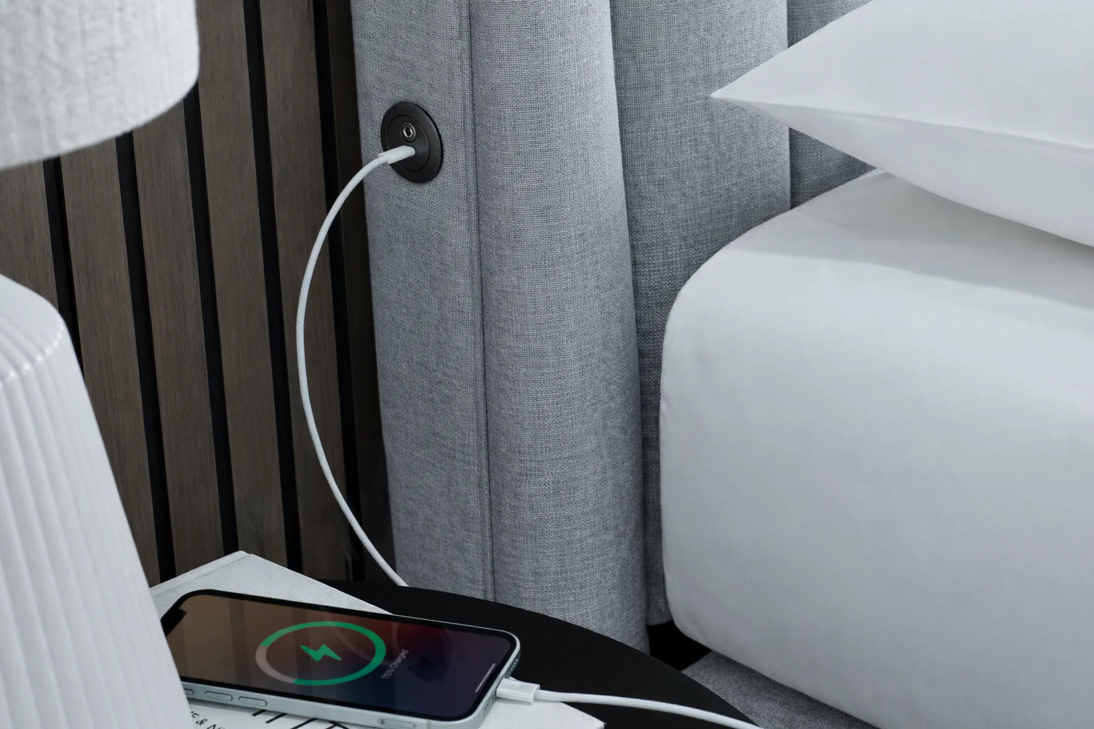 Vogue True Sound 5.1 Ottoman TV Bed in Dusk Fabric - Image 9